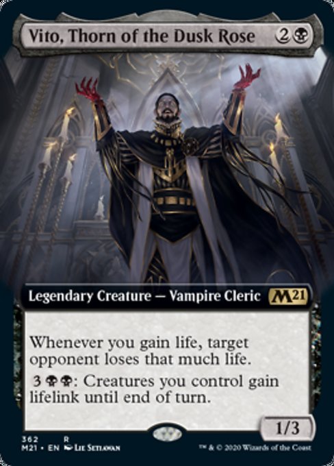 Vito, Thorn of the Dusk Rose (Extended Art) [Core Set 2021] | Rook's Games and More