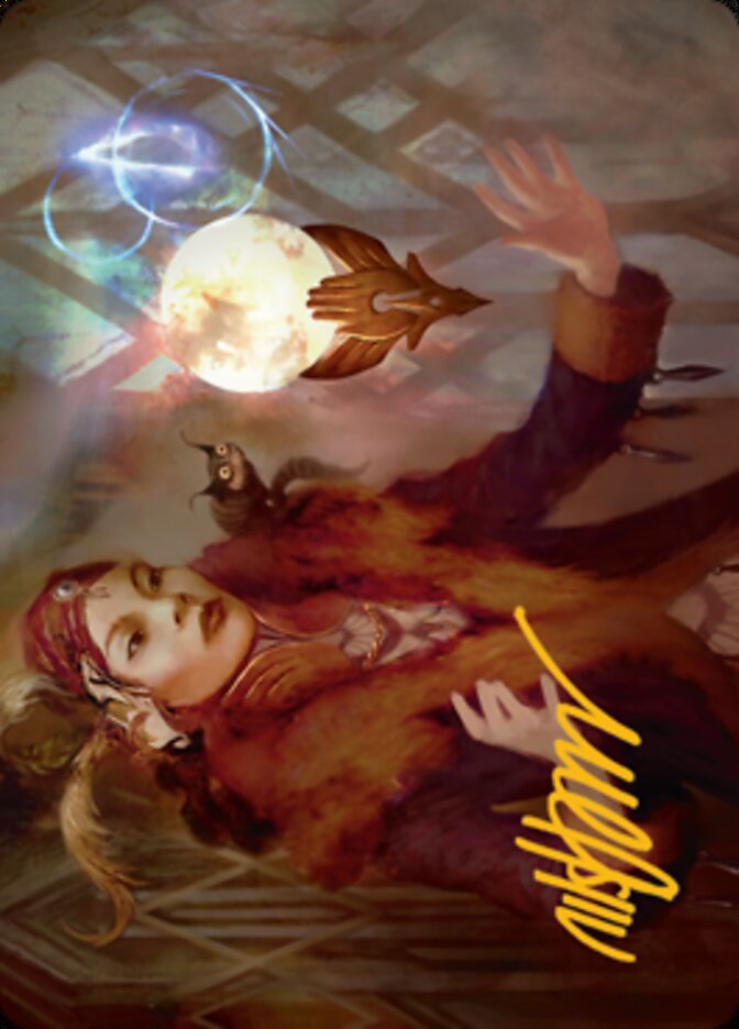 Misfortune Teller Art Card (Gold-Stamped Signature) [Streets of New Capenna Art Series] | Rook's Games and More