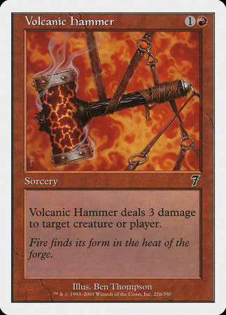 Volcanic Hammer [Seventh Edition] | Rook's Games and More