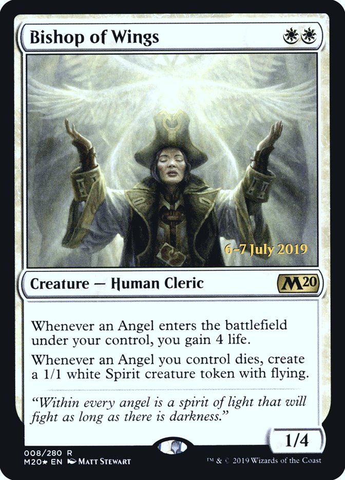 Bishop of Wings  [Core Set 2020 Prerelease Promos] | Rook's Games and More