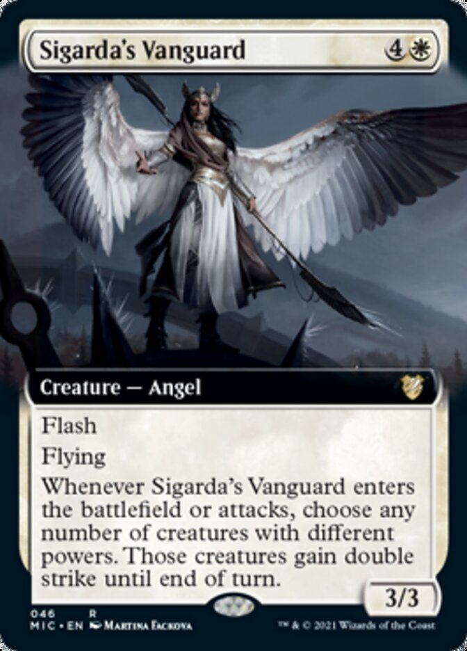 Sigarda's Vanguard (Extended) [Innistrad: Midnight Hunt Commander] | Rook's Games and More