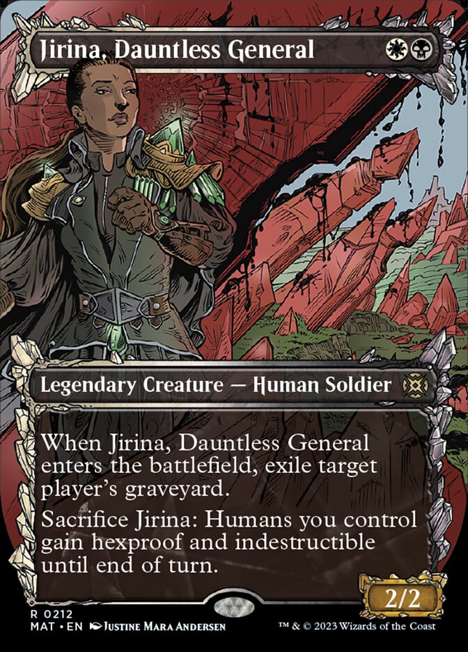 Jirina, Dauntless General (Showcase Halo Foil) [March of the Machine: The Aftermath] | Rook's Games and More