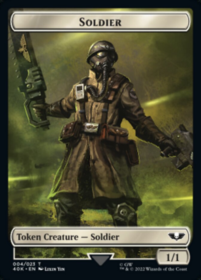 Soldier (004) // Vanguard Suppressor Double-sided Token [Universes Beyond: Warhammer 40,000 Tokens] | Rook's Games and More