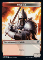 Soldier (33) // Devil Double-sided Token [Streets of New Capenna Commander Tokens] | Rook's Games and More