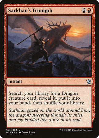 Sarkhan's Triumph [Dragons of Tarkir] | Rook's Games and More