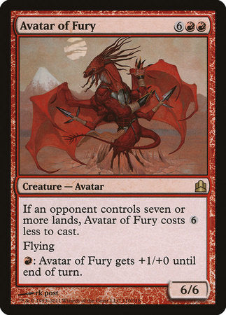 Avatar of Fury [Commander 2011] | Rook's Games and More