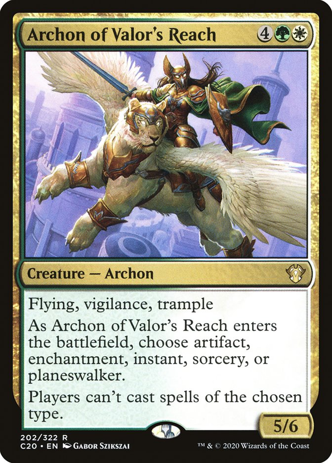 Archon of Valor's Reach [Commander 2020] | Rook's Games and More