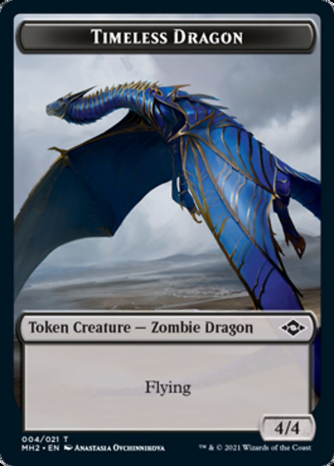 Timeless Dragon Token [Modern Horizons 2 Tokens] | Rook's Games and More