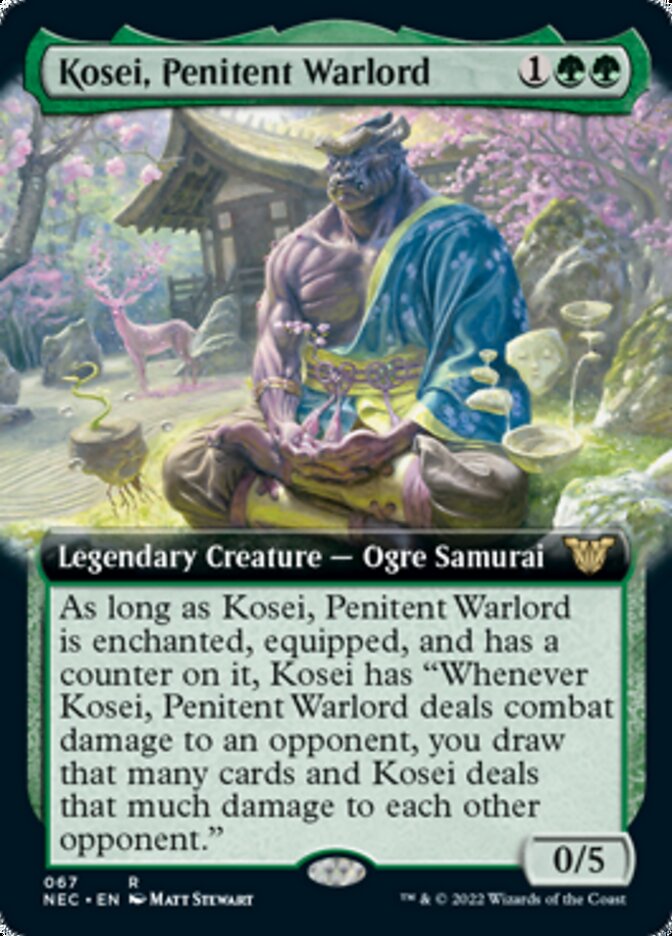 Kosei, Penitent Warlord (Extended) [Kamigawa: Neon Dynasty Commander] | Rook's Games and More