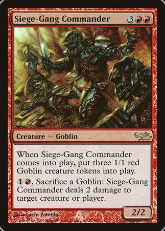 Siege-Gang Commander [Duel Decks: Elves vs. Goblins] | Rook's Games and More