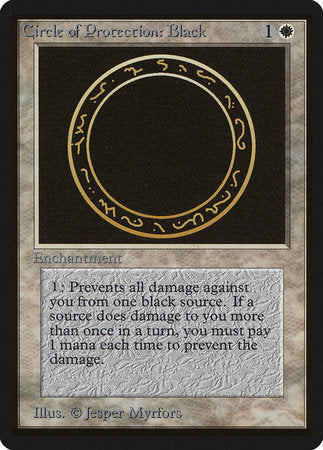 Circle of Protection: Black [Limited Edition Beta] | Rook's Games and More