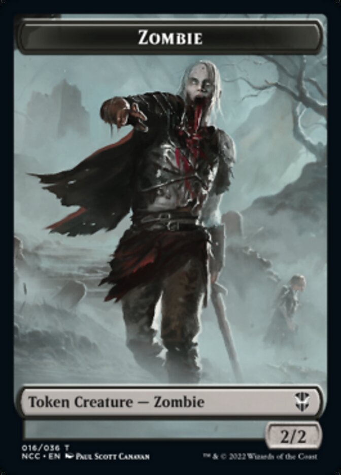 Zombie // Drake Double-sided Token [Streets of New Capenna Commander Tokens] | Rook's Games and More