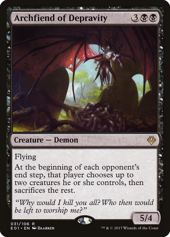 Archfiend of Depravity [Archenemy: Nicol Bolas] | Rook's Games and More