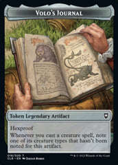 Treasure // Volo's Journal Double-sided Token [Commander Legends: Battle for Baldur's Gate Tokens] | Rook's Games and More