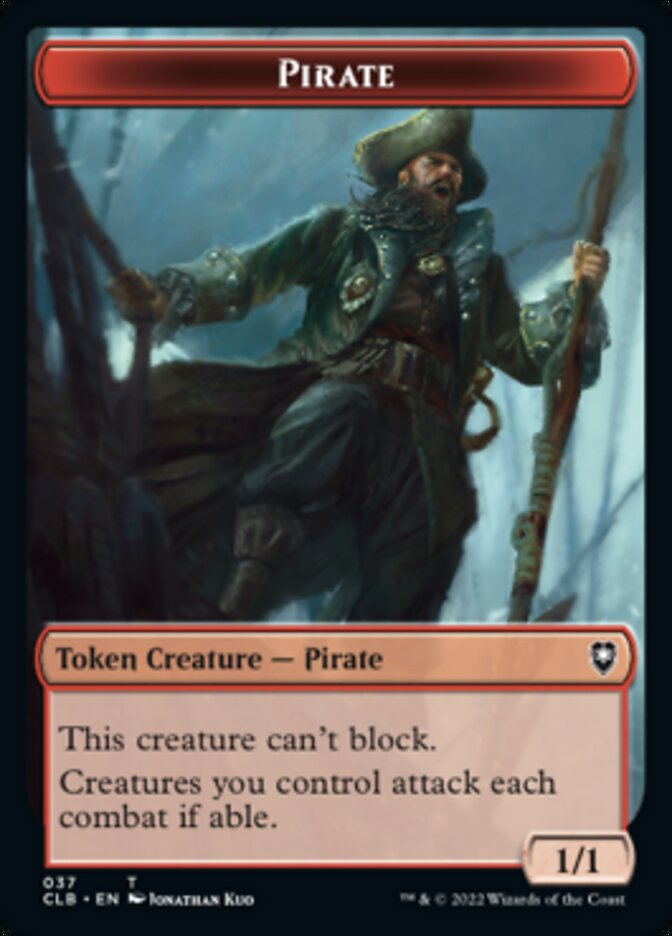 Pirate // Goblin Double-sided Token [Commander Legends: Battle for Baldur's Gate Tokens] | Rook's Games and More