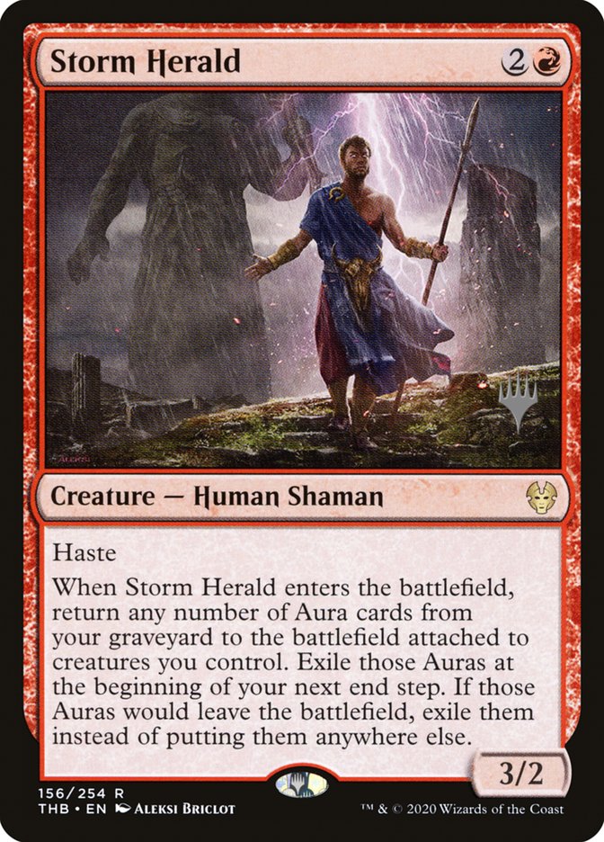 Storm Herald (Promo Pack) [Theros Beyond Death Promos] | Rook's Games and More