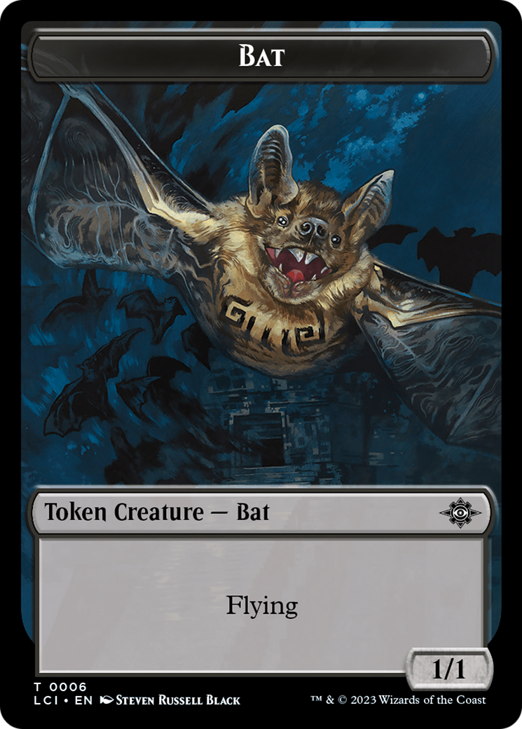 Bat // Vampire (0004) Double-Sided Token [The Lost Caverns of Ixalan Commander Tokens] | Rook's Games and More