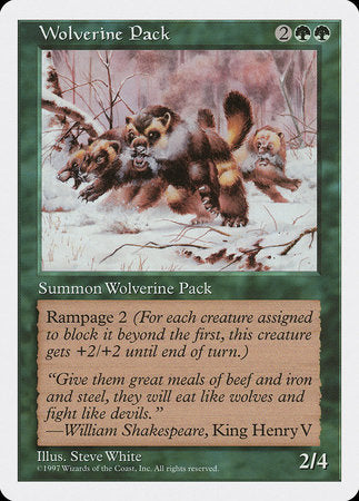 Wolverine Pack [Fifth Edition] | Rook's Games and More