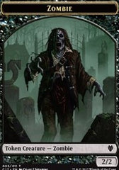 Zombie (005) // Gold (010) Double-sided Token [Commander 2017 Tokens]