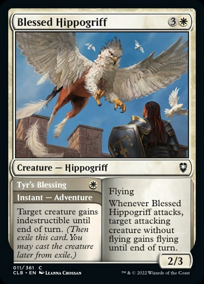 Blessed Hippogriff // Tyr's Blessing [Commander Legends: Battle for Baldur's Gate] | Rook's Games and More