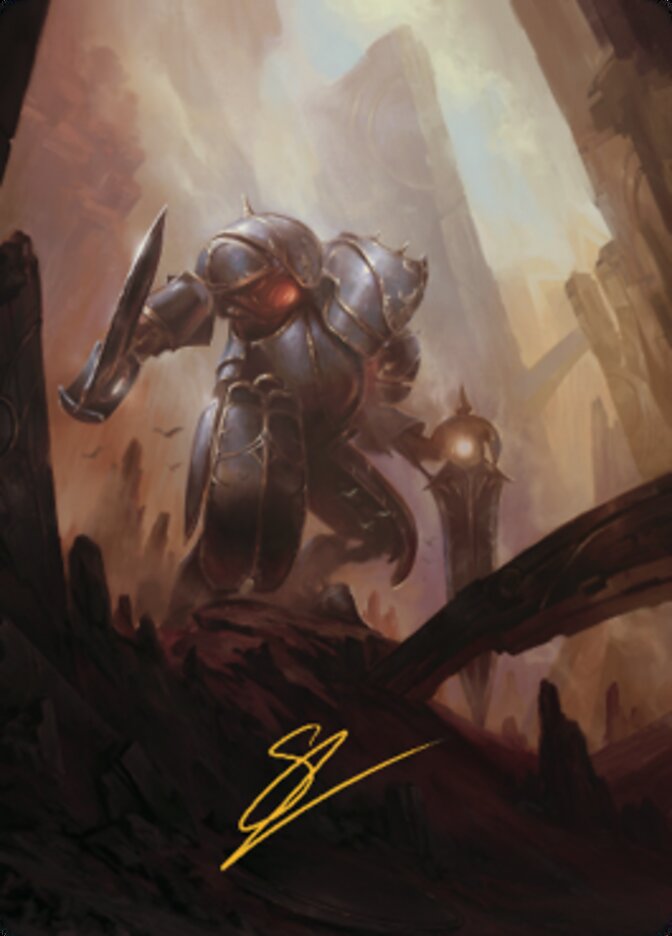 Mountain Art Card (Gold-Stamped Signature) [The Brothers' War Art Series] | Rook's Games and More