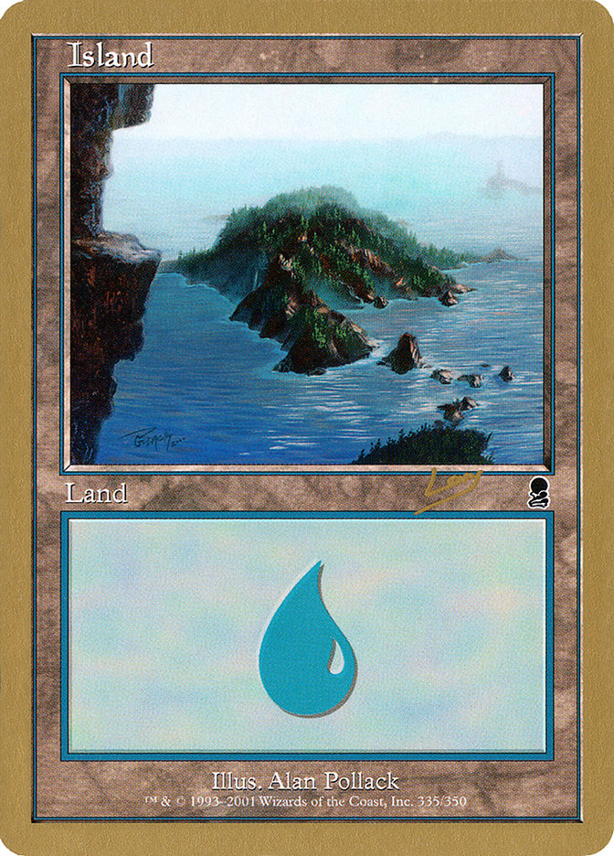 Island (rl335) (Raphael Levy) [World Championship Decks 2002] | Rook's Games and More