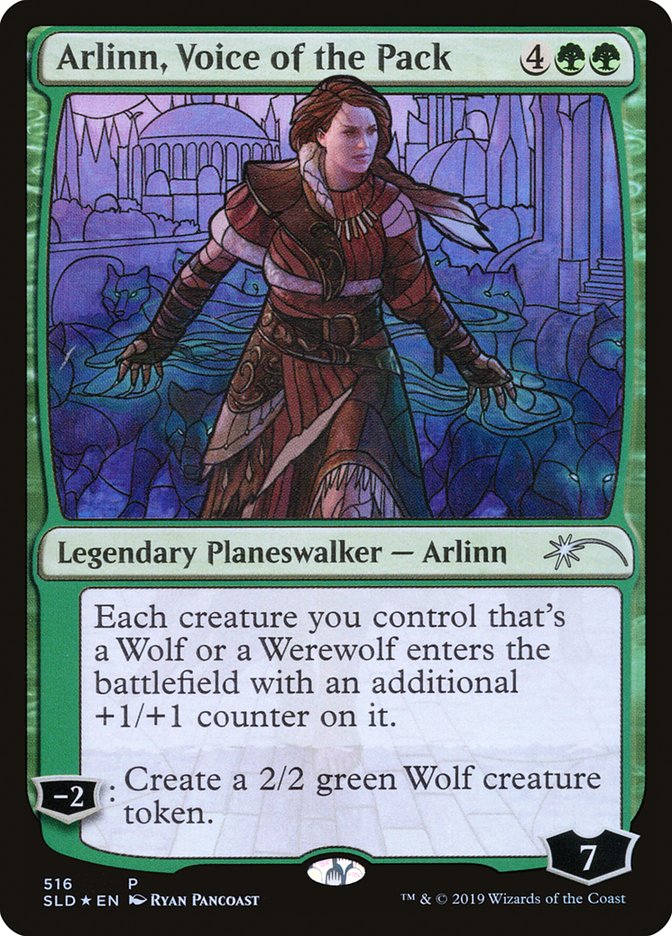 Arlinn, Voice of the Pack (Stained Glass) [Secret Lair Drop Promos] | Rook's Games and More