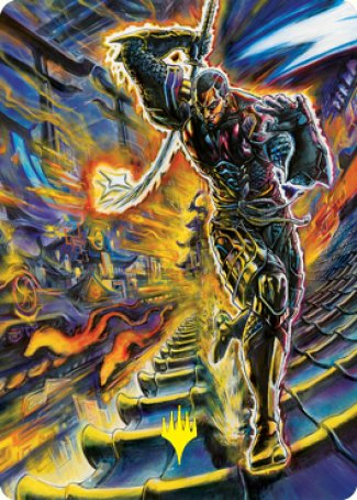 Kaito Shizuki 2 Art Card (Gold-Stamped Signature) [Kamigawa: Neon Dynasty Art Series] | Rook's Games and More