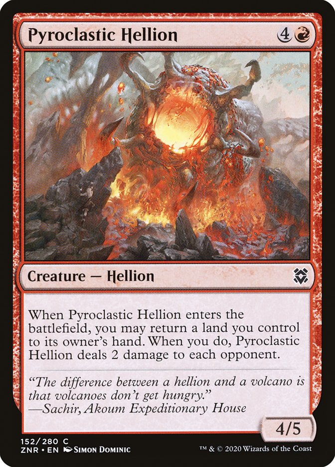 Pyroclastic Hellion [Zendikar Rising] | Rook's Games and More