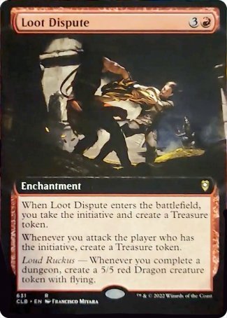 Loot Dispute (Extended Art) [Commander Legends: Battle for Baldur's Gate] | Rook's Games and More