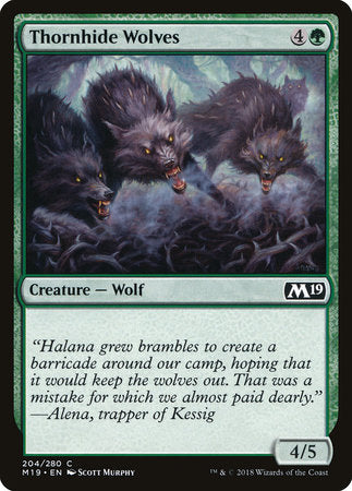 Thornhide Wolves [Core Set 2019] | Rook's Games and More