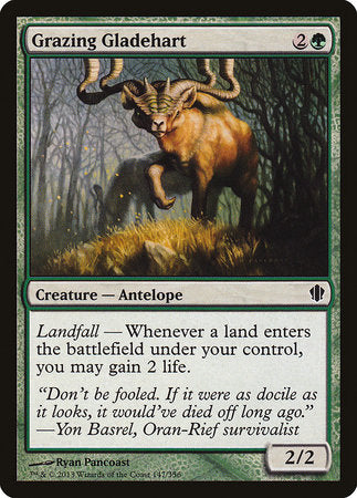 Grazing Gladehart [Commander 2013] | Rook's Games and More