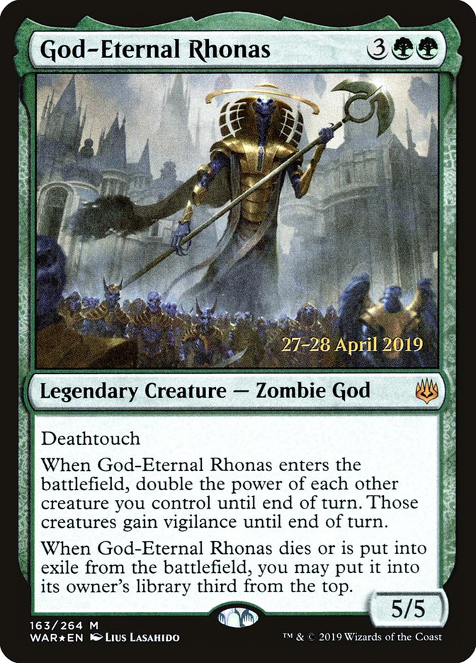 God-Eternal Rhonas  [War of the Spark Prerelease Promos] | Rook's Games and More