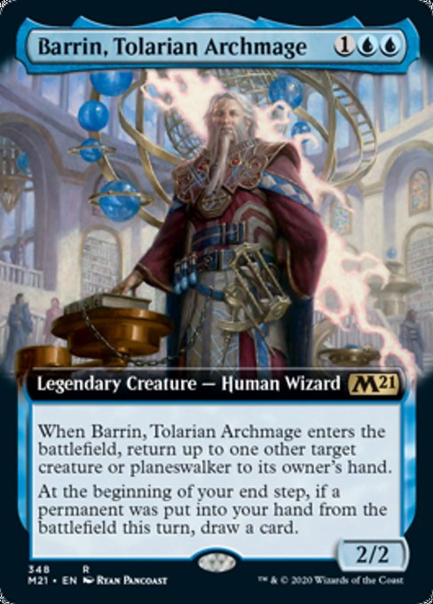 Barrin, Tolarian Archmage (Extended Art) [Core Set 2021] | Rook's Games and More