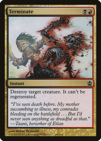 Terminate [Commander 2011] | Rook's Games and More