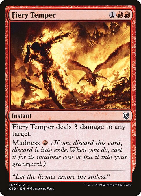 Fiery Temper [Commander 2019] | Rook's Games and More