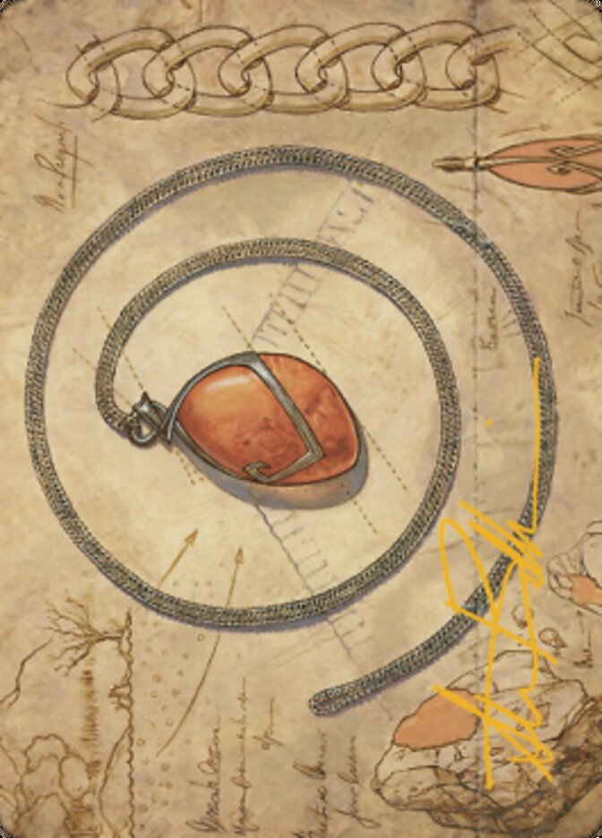 Mox Amber Art Card (Gold-Stamped Signature) [The Brothers' War Art Series] | Rook's Games and More