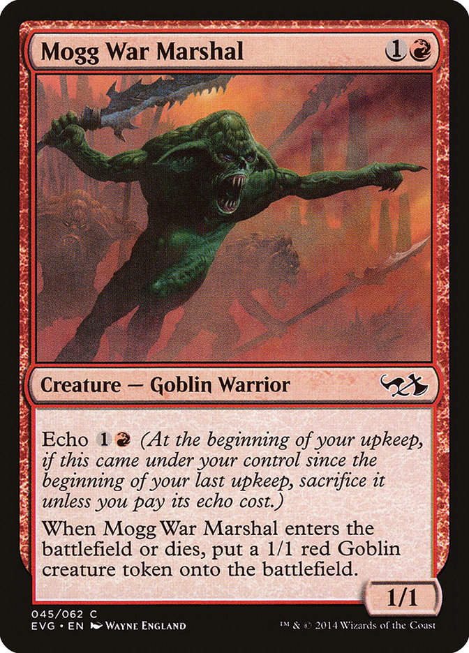 Mogg War Marshal (Elves vs. Goblins) [Duel Decks Anthology] | Rook's Games and More