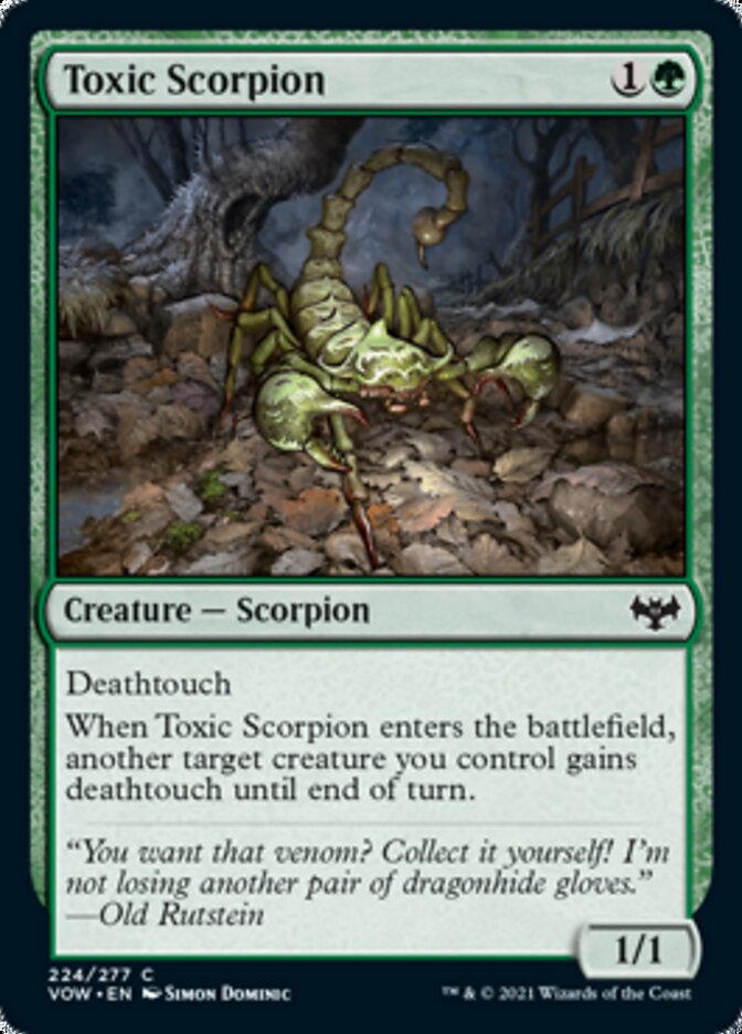 Toxic Scorpion [Innistrad: Crimson Vow] | Rook's Games and More