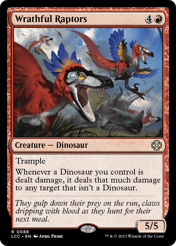 Wrathful Raptors [The Lost Caverns of Ixalan Commander] | Rook's Games and More