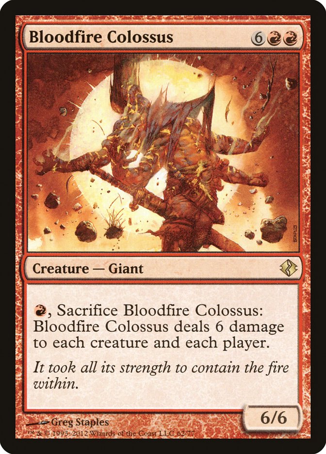 Bloodfire Colossus [Duel Decks: Venser vs. Koth] | Rook's Games and More