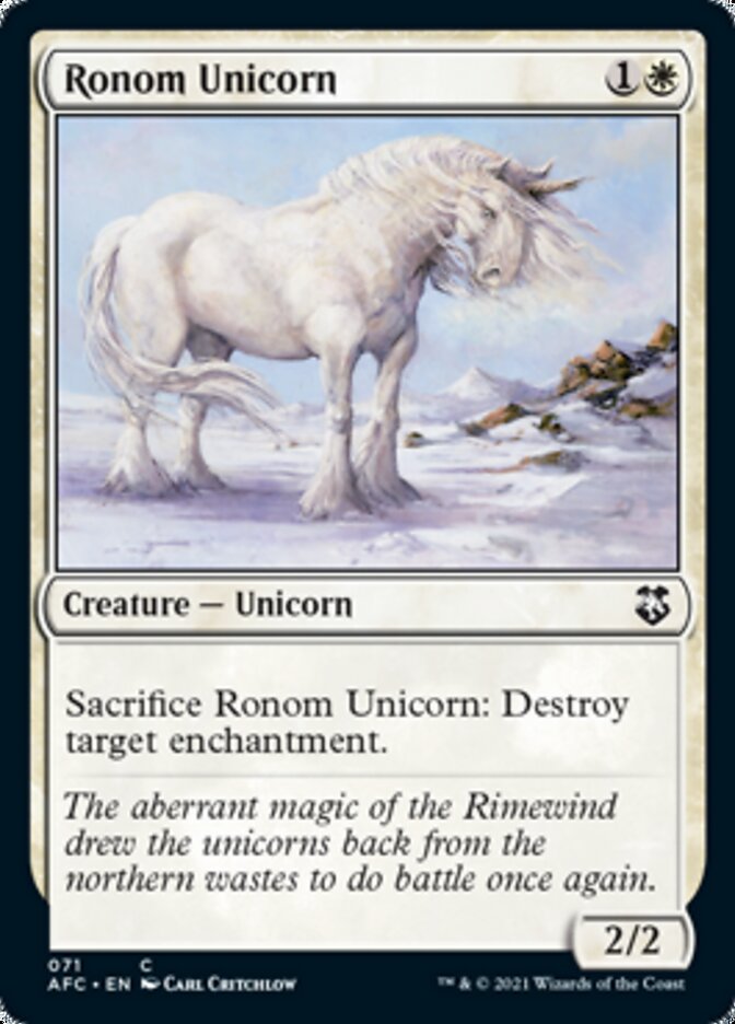 Ronom Unicorn [Dungeons & Dragons: Adventures in the Forgotten Realms Commander] | Rook's Games and More