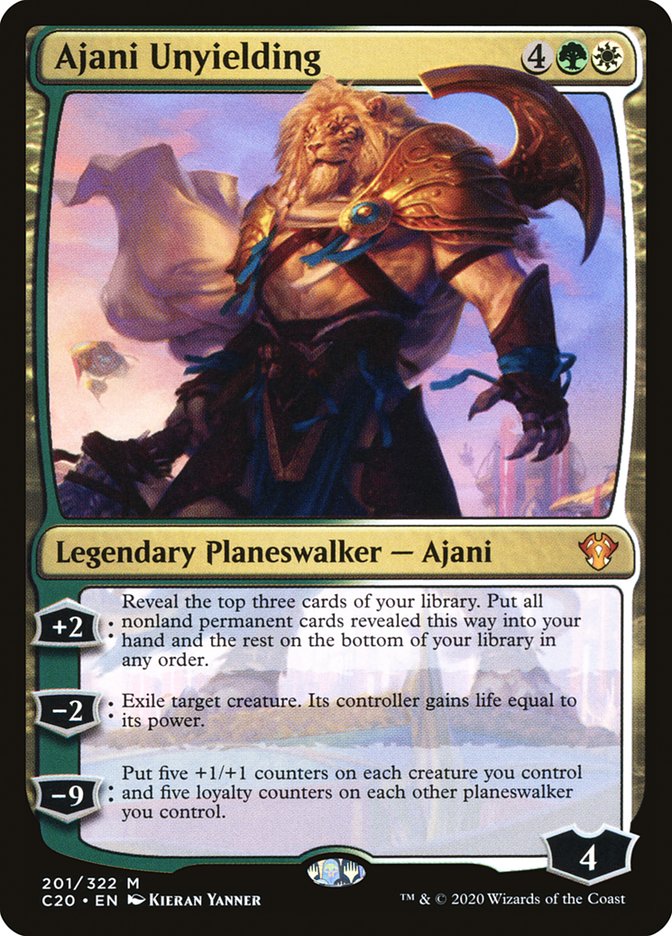Ajani Unyielding [Commander 2020] | Rook's Games and More