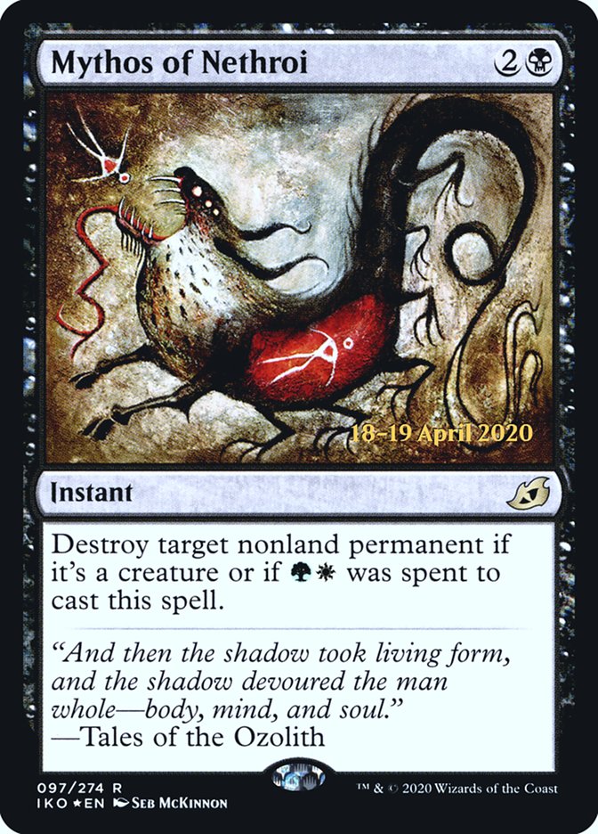 Mythos of Nethroi  [Ikoria: Lair of Behemoths Prerelease Promos] | Rook's Games and More