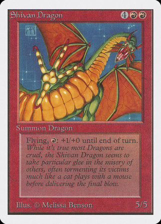 Shivan Dragon [Unlimited Edition] | Rook's Games and More