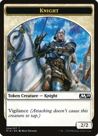 Knight Token [Core Set 2019 Tokens] | Rook's Games and More