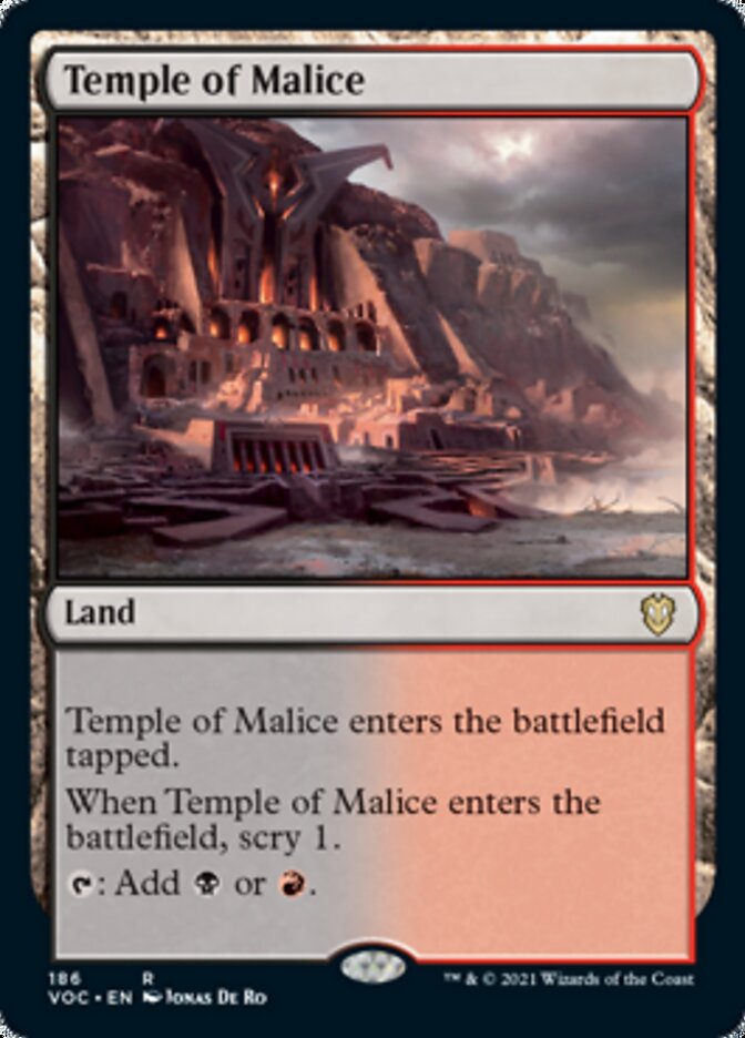 Temple of Malice [Innistrad: Crimson Vow Commander] | Rook's Games and More