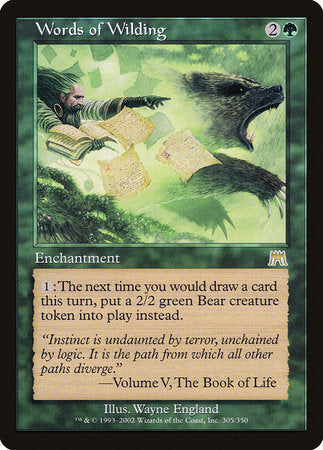 Words of Wilding [Onslaught] | Rook's Games and More