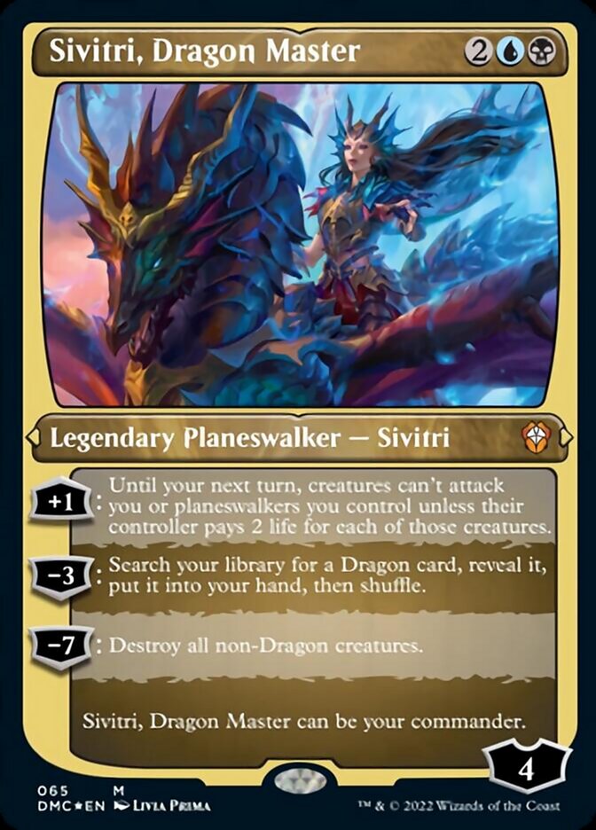 Sivitri, Dragon Master (Foil Etched) [Dominaria United Commander] | Rook's Games and More