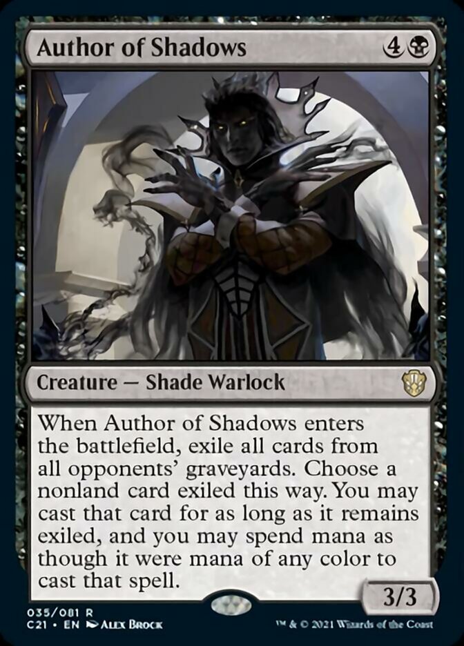 Author of Shadows  [Commander 2021] | Rook's Games and More